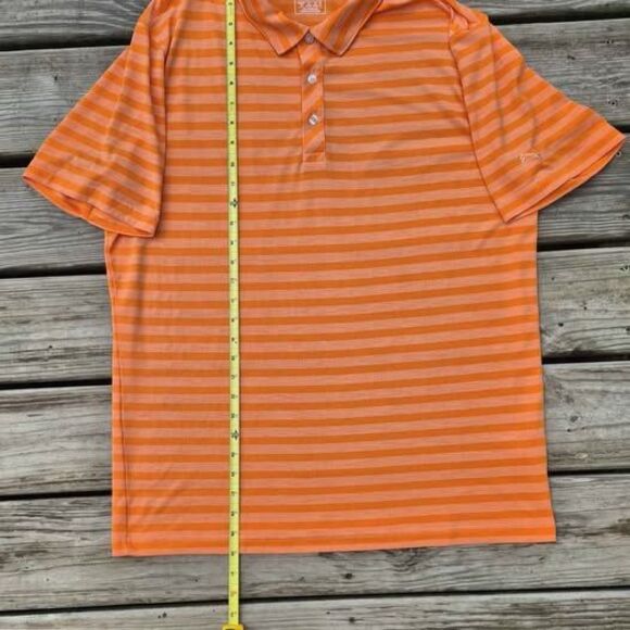 Puma Men's Stripe Short Sleeve Golf Polo - Large - Picture 5 of 7